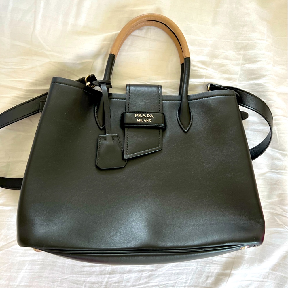 Authentic used Prada leather bag